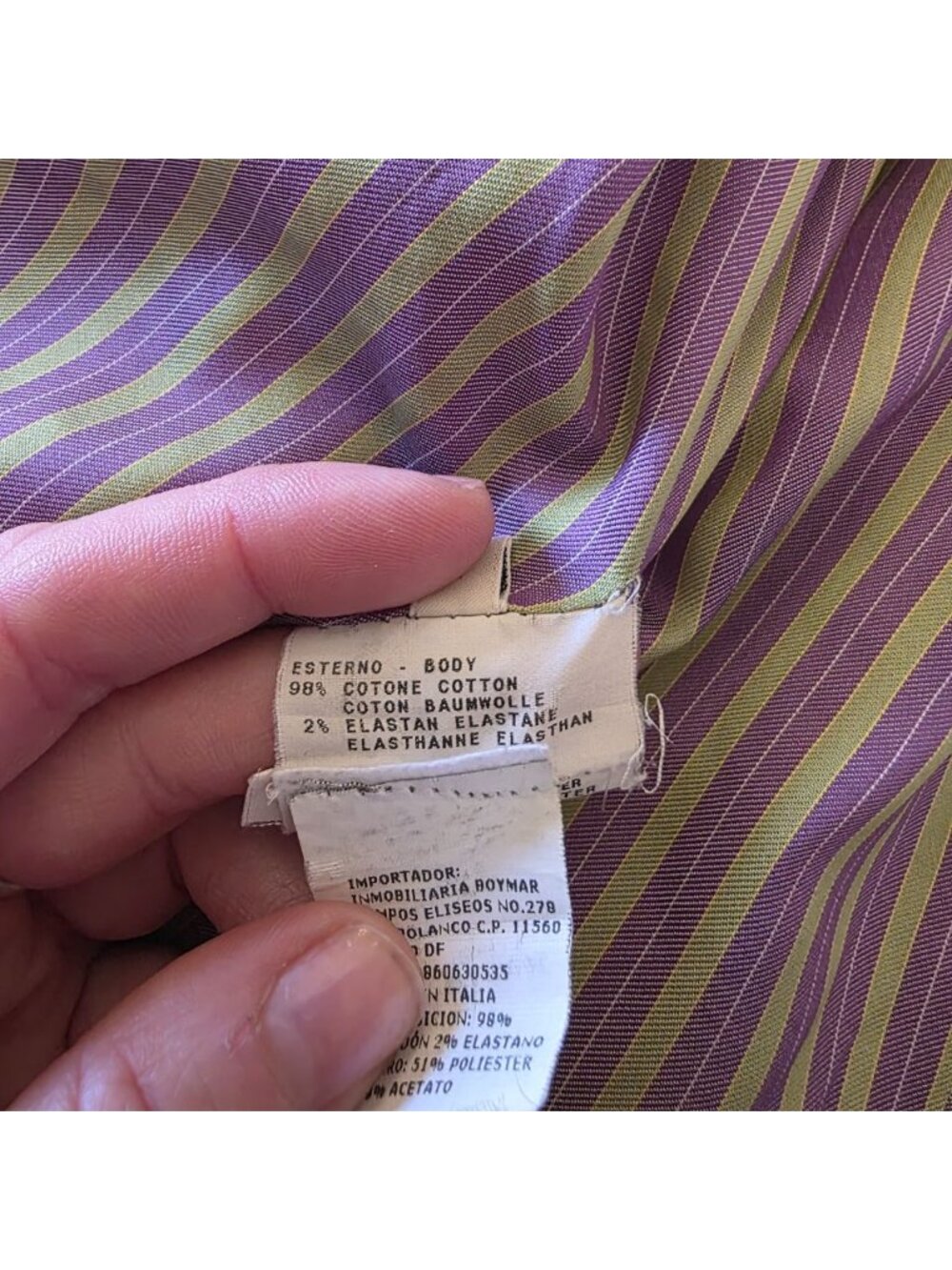 ETRO Milano Italy Floral Cotton Blazer Jacket Belted Purple Yellow IT 46 US 10 L - Picture 10 of 16